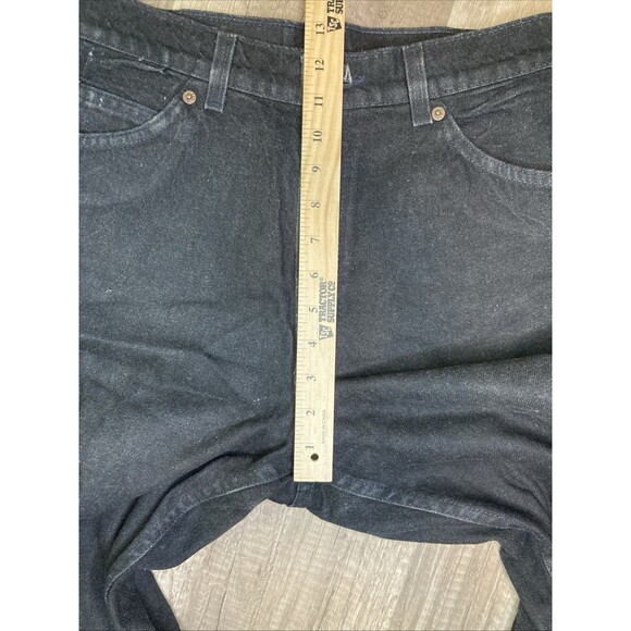 Vintage Levis 951 Jeans Womens 28x31 Black Relaxed Tapered White Tab USA 90s - Picture 11 of 14